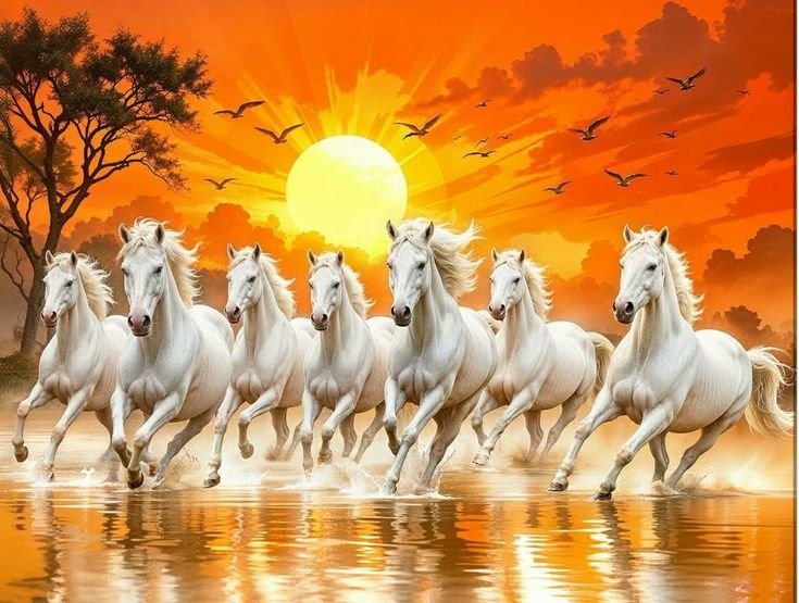 7 Horses Vastu Frame